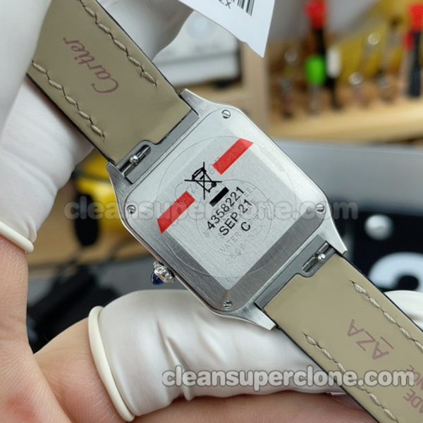 WSSA0023 1:1 Copy watch description and price F1 Factory Cartier Santos quartz women 5