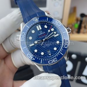 210.32.42 1:1 Copy watch description and price VS Factory Omega Seamaster 300mm blue Mechanical men 2