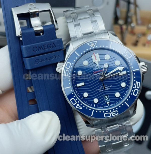 210.30.42 1:1 Copy watch description and price VS Factory Omega Seamaster 300 blue Mechanical men