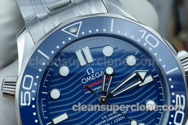 210.30.42 1:1 Copy watch description and price VS Factory Omega Seamaster 300 blue Mechanical men 3