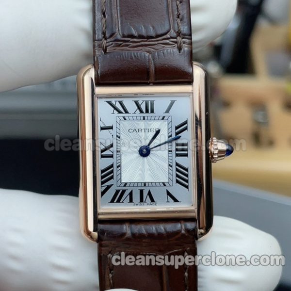 Tank replica watch details and pricing Swiss Movement Cartier WGTA0011 Quartz women 2