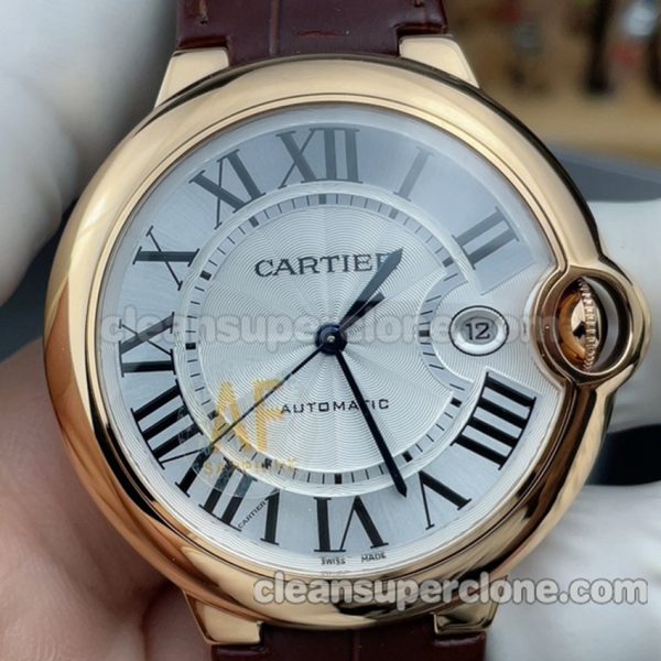 WGBB0030 1:1 Copy watch description and price AF Factory Cartier Rose gold Ballon Bleu 42mm Mechanical men 2