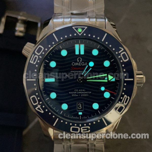 210.30.42 1:1 Copy watch description and price VS Factory Omega Seamaster 300 blue Mechanical men 9