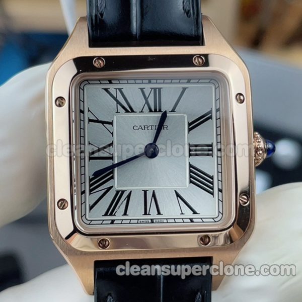 Cartier Super Clone watch picture and price F1 Factory Santos WGSA0022 Rose gold quartz women 2