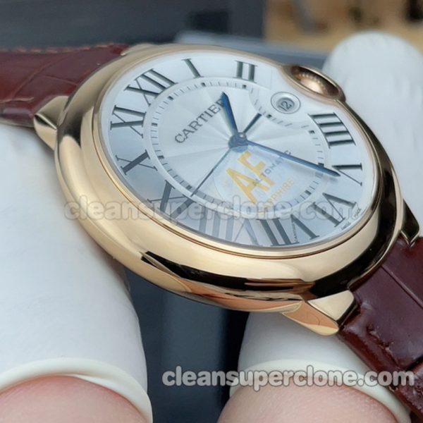 WGBB0030 1:1 Copy watch description and price AF Factory Cartier Rose gold Ballon Bleu 42mm Mechanical men 3