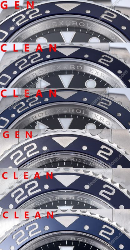 126710 1:1 replica watch and the genuine what is the difference Clean Factory red blue Rolex Gmt-master ll Mechanical Men
3