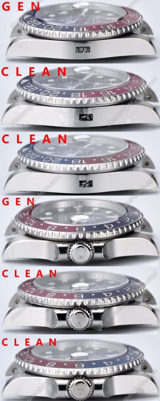 126710 1:1 replica watch and the genuine what is the difference Clean Factory red blue Rolex Gmt-master ll Mechanical Men
7