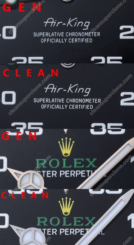 rolex super clone watch compare the difference between the genuine Clean Factory Black Explorer 126900 Mechanical Men
4