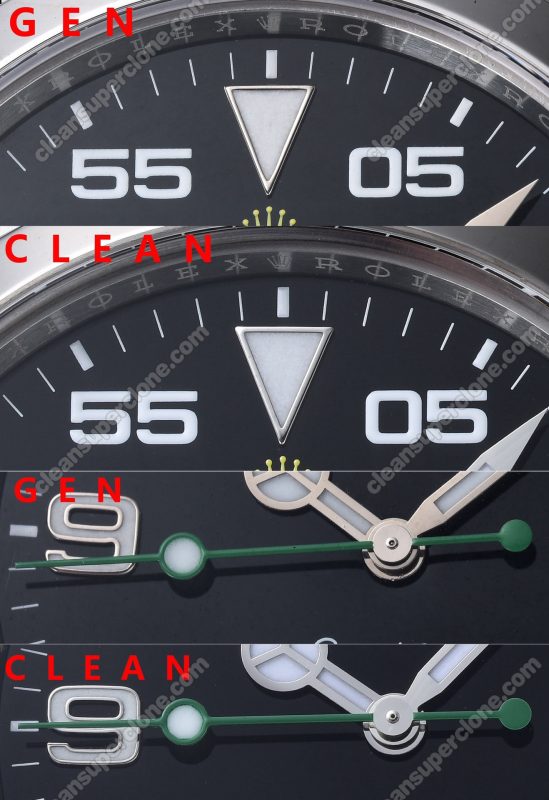 rolex super clone watch compare the difference between the genuine Clean Factory Black Explorer 126900 Mechanical Men
6