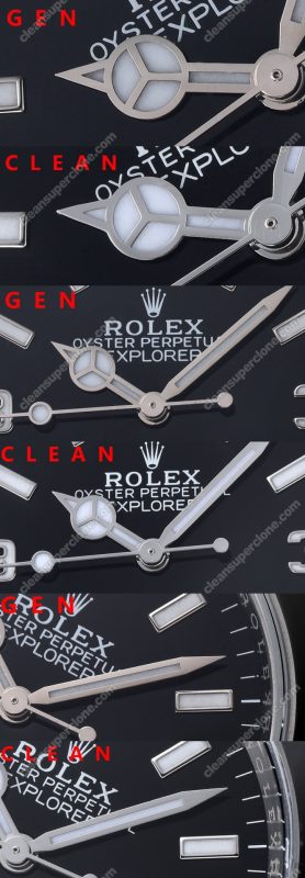 Explorer replica watch and the original What is the difference Clean Factory Black Rolex 124270 Mechanical Men
4