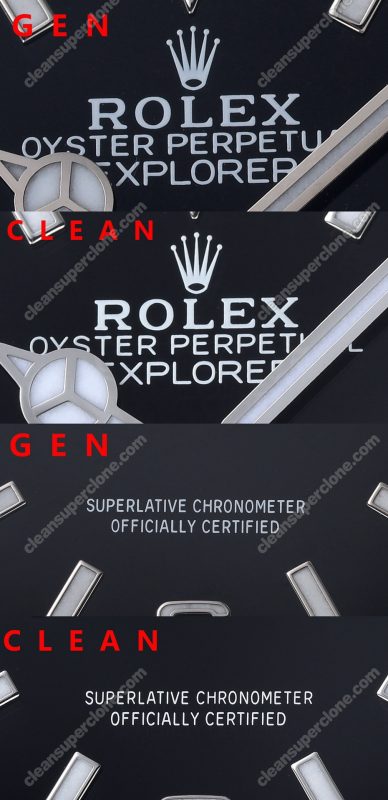 Explorer replica watch and the original What is the difference Clean Factory Black Rolex 124270 Mechanical Men
5