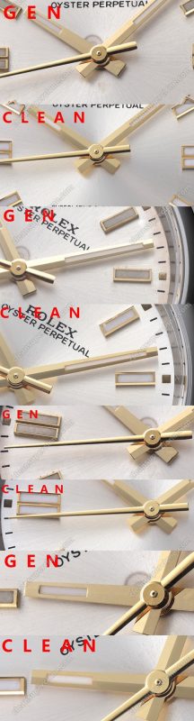 Oyster perpetual replica watch and the original What is the difference Clean Factory silver Rolex 124300 Mechanical Men
5