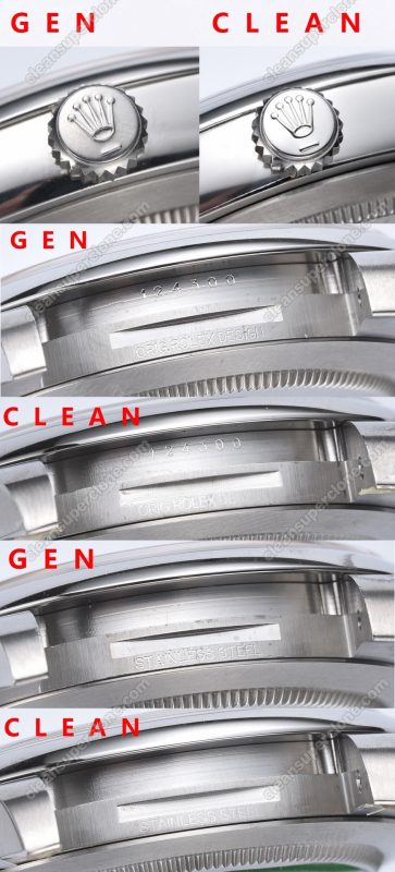 Oyster perpetual replica watch and the original What is the difference Clean Factory silver Rolex 124300 Mechanical Men
6