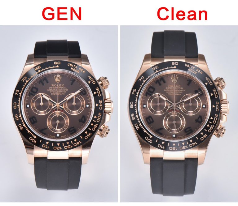 116515 1:1 replica watch and the genuine what is the difference Clean Factory chocolate Rolex Daytona Mechanical Men