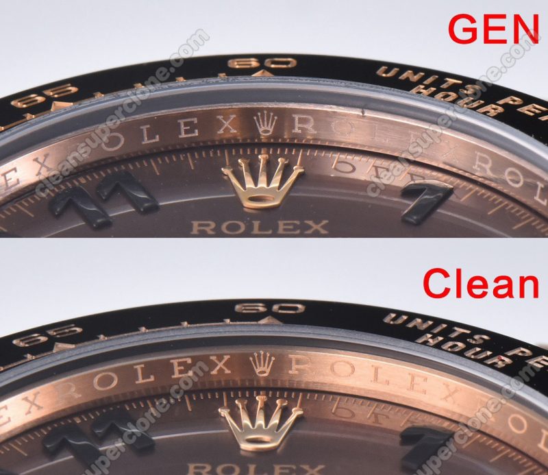 116515 1:1 replica watch and the genuine what is the difference Clean Factory chocolate Rolex Daytona Mechanical Men
4