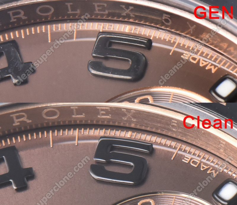 116515 1:1 replica watch and the genuine what is the difference Clean Factory chocolate Rolex Daytona Mechanical Men
6