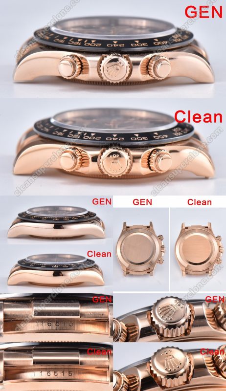 116515 1:1 replica watch and the genuine what is the difference Clean Factory chocolate Rolex Daytona Mechanical Men
7