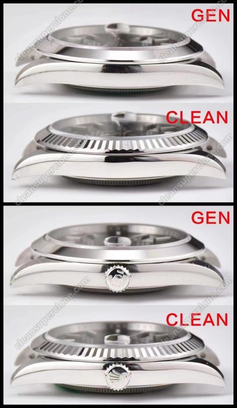 rolex super clone watch compare the difference between the genuine Clean Factory green Dateiust 126334 Mechanical Men
2