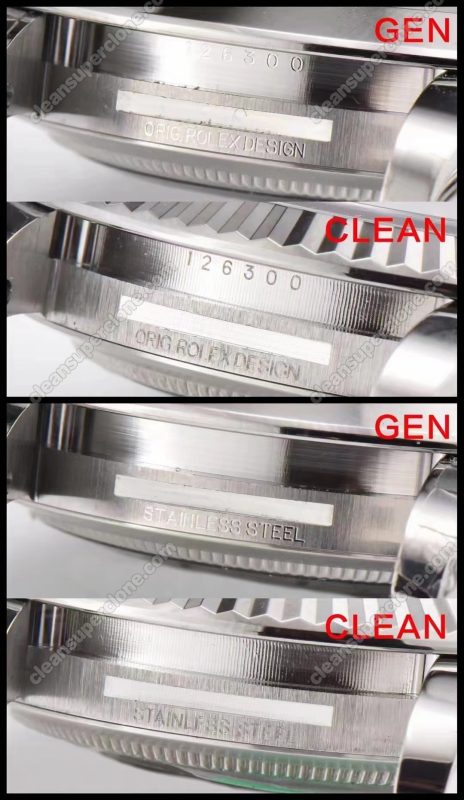 rolex super clone watch compare the difference between the genuine Clean Factory green Dateiust 126334 Mechanical Men
3