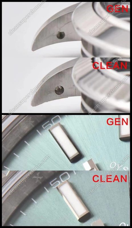 rolex super clone watch compare the difference between the genuine Clean Factory green Dateiust 126334 Mechanical Men
5