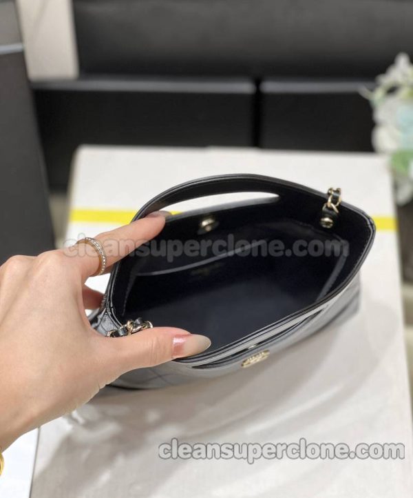 Crossbody bag replica details and pricing black Chanel cowhide women 6