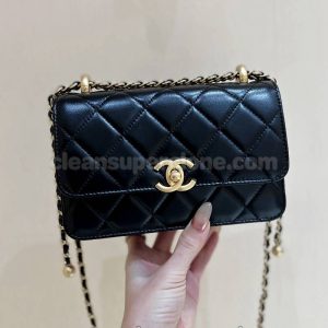 Chanel bag Super Clone picture and price black crossbody cowhide women