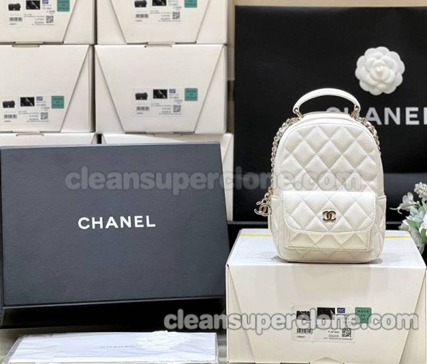 Chanel bag Super Clone picture and price white backpack cowhide women