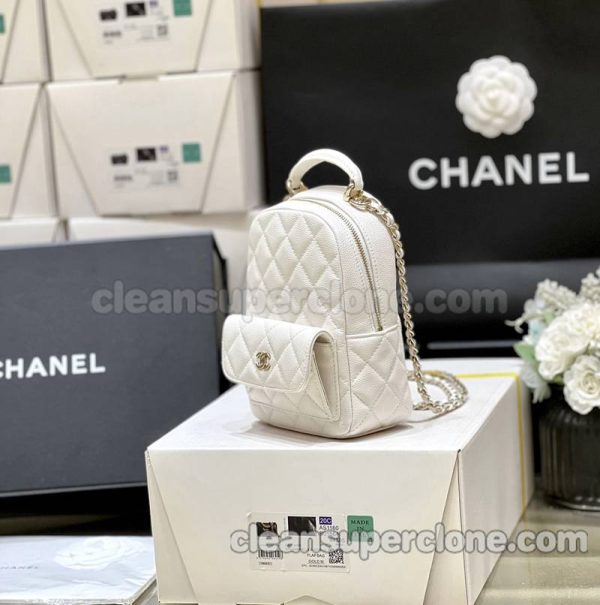 Chanel bag Super Clone picture and price white backpack cowhide women 3