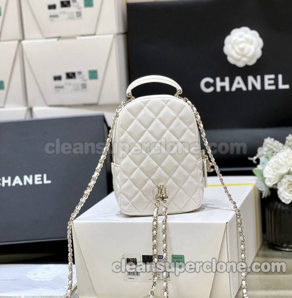 Chanel bag Super Clone picture and price white backpack cowhide women 4