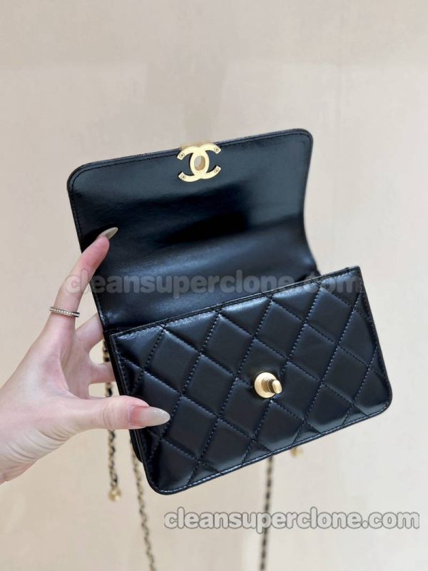 Chanel bag Super Clone picture and price black crossbody cowhide women 5