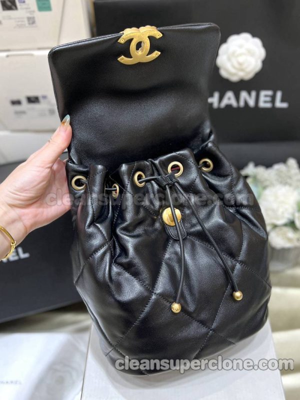 backpack bag replica details and pricing black Chanel Sheepskin women 5