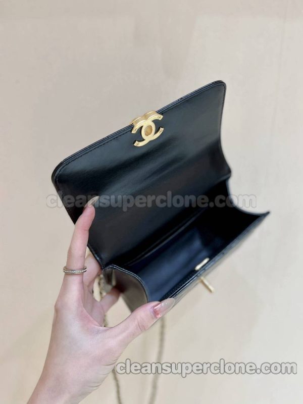 Chanel bag Super Clone picture and price black crossbody cowhide women 6