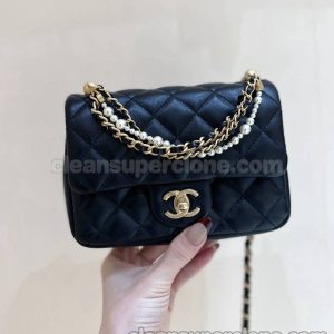 Chanel bag Super Clone picture and price black Crossbody Sheepskin women