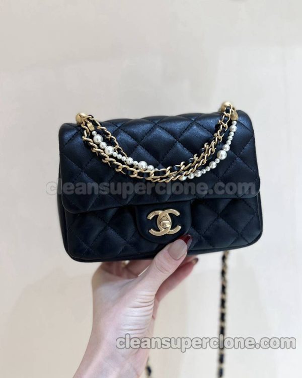 Chanel bag Super Clone picture and price black Crossbody Sheepskin women