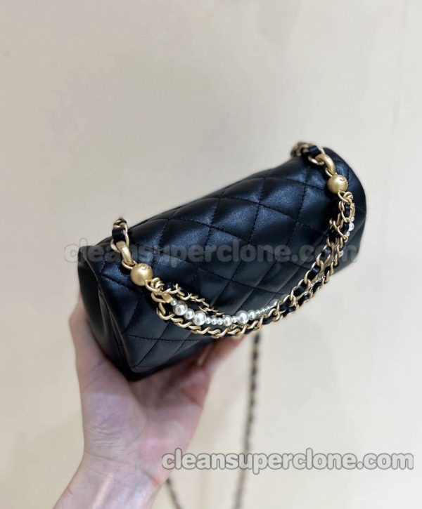 Chanel bag Super Clone picture and price black Crossbody Sheepskin women 3