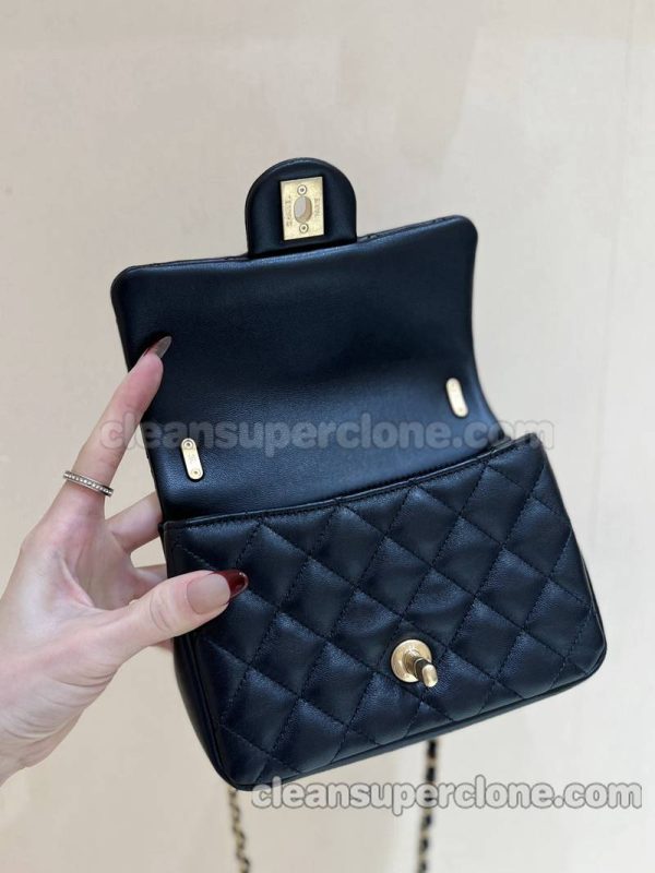 Chanel bag Super Clone picture and price black Crossbody Sheepskin women 6