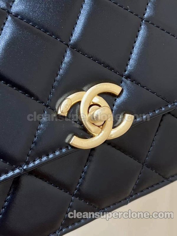 Chanel bag Super Clone picture and price black crossbody cowhide women 7