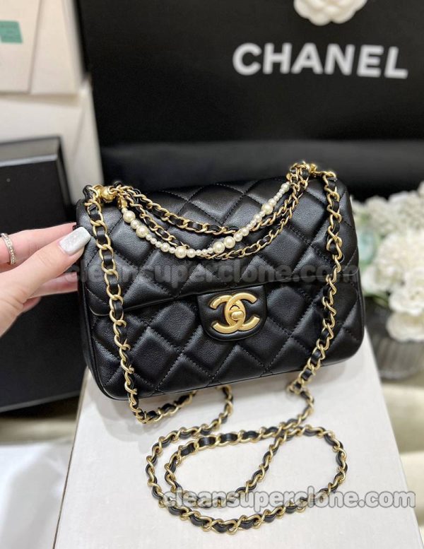 Sheepskin bag 1:1 Copy description and price black Chanel Crossbody women 2