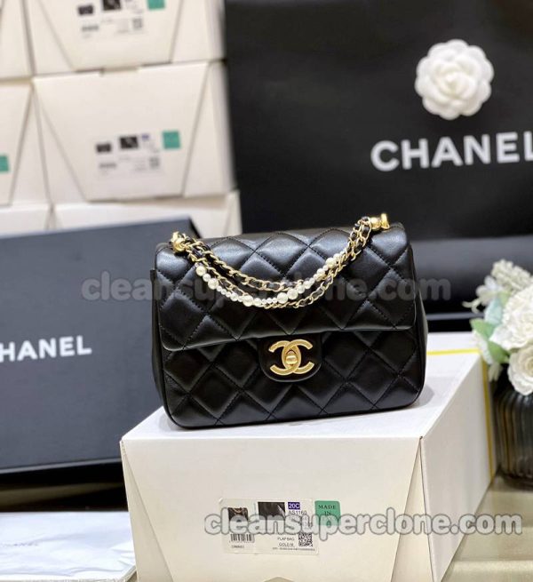 Sheepskin bag 1:1 Copy description and price black Chanel Crossbody women 3