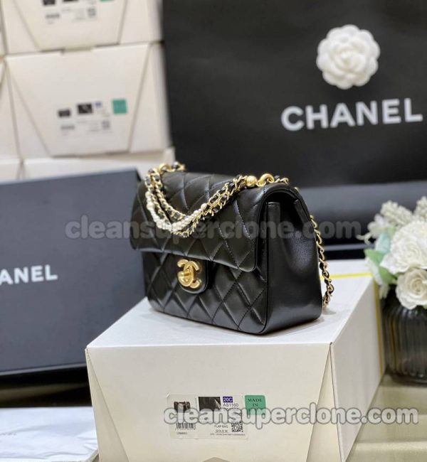 Sheepskin bag 1:1 Copy description and price black Chanel Crossbody women 4