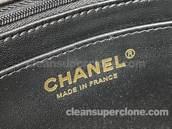 Sheepskin bag 1:1 Copy description and price black Chanel Crossbody women 6