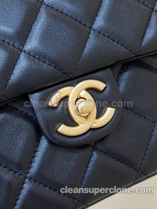 Sheepskin bag 1:1 Copy description and price black Chanel Crossbody women 7