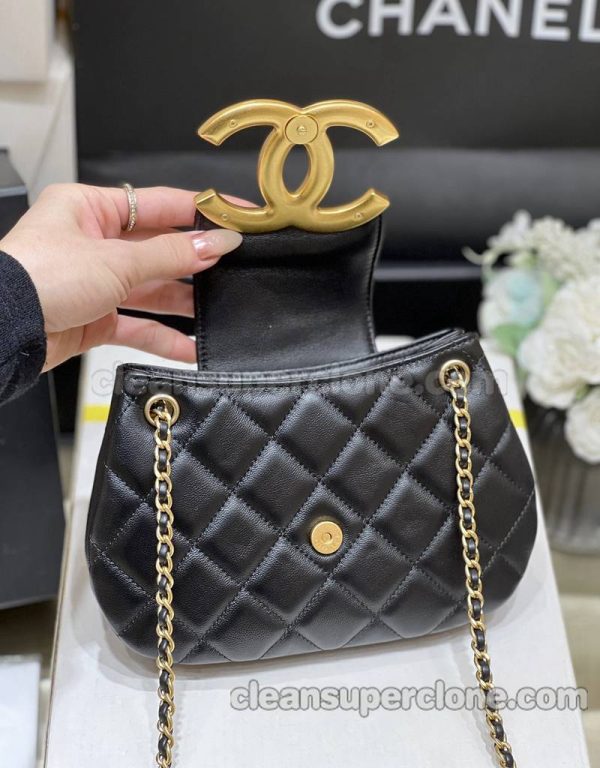 Messenger bag replica details and pricing black Chanel Sheepskin women 5