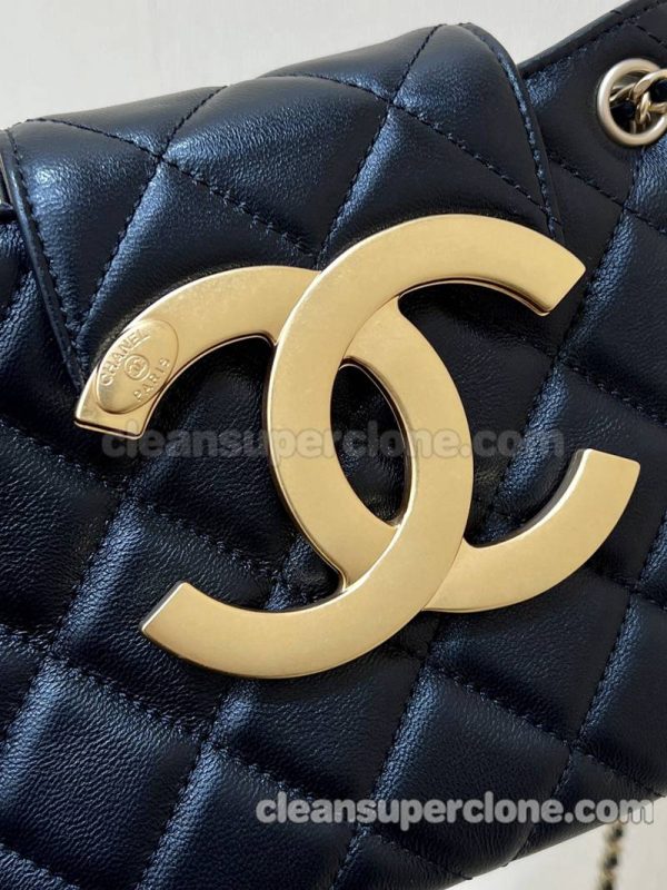 Messenger bag replica details and pricing black Chanel Sheepskin women 9