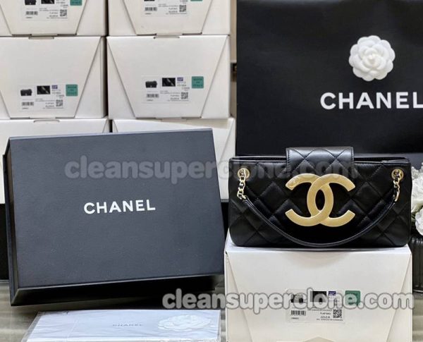 Baguette bag replica details and pricing black Chanel Sheepskin women