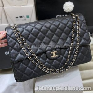 cowhide bag 1:1 Copy description and price black Chanel Crossbody women 2