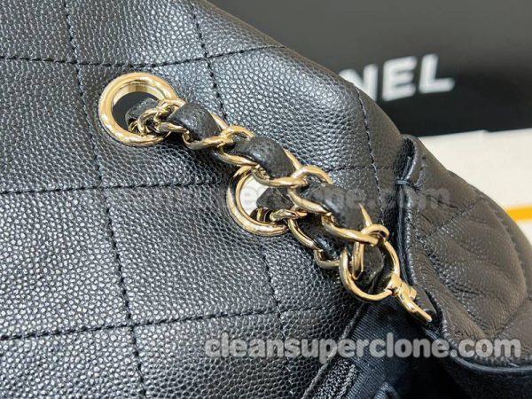 cowhide bag 1:1 Copy description and price black Chanel Crossbody women 3