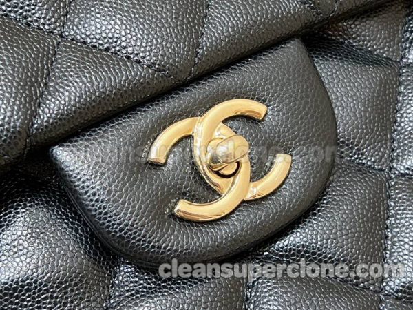 cowhide bag 1:1 Copy description and price black Chanel Crossbody women 5