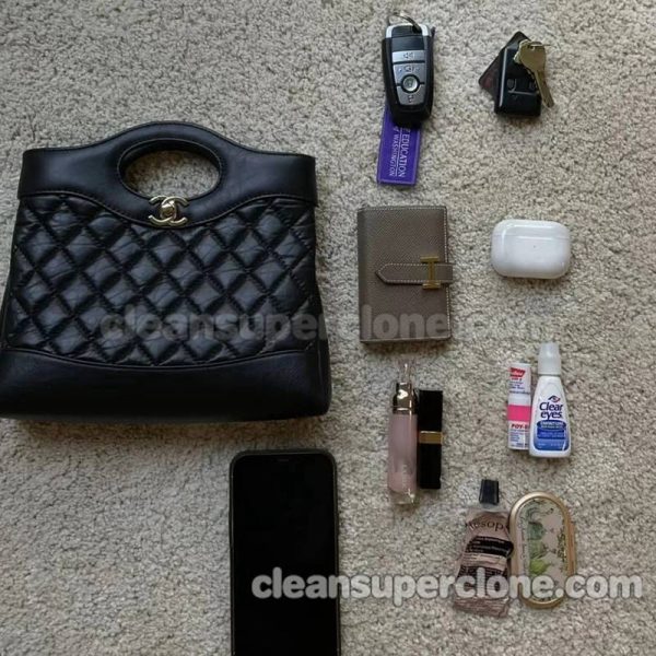 Chanel bag Super Clone picture and price black Handbag cowhide women 9