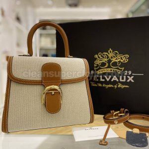 Handbag bag replica details and pricing Caramel color Delvaux cowhide women